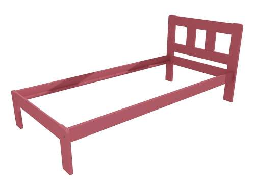 Jednolůžková postel VMK010A Rozměr: 90 x 200 cm, Barva: barva růžová