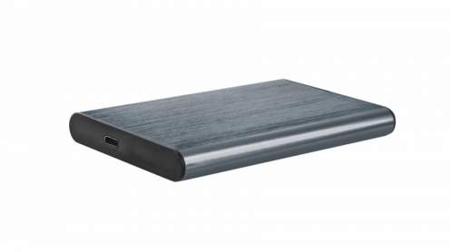 GEMBIRD EE2-U3S-6 skříň HDD / SSD 2,5    s portem USB typu C USB 3.1 kartáčovaný hliník šedá