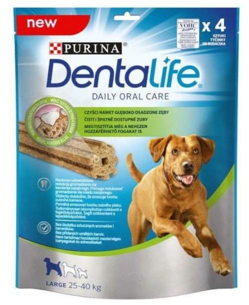 PURINA Dentalife Large 6x142g (24ks) dentální pamlsky pro psy velkých plemen