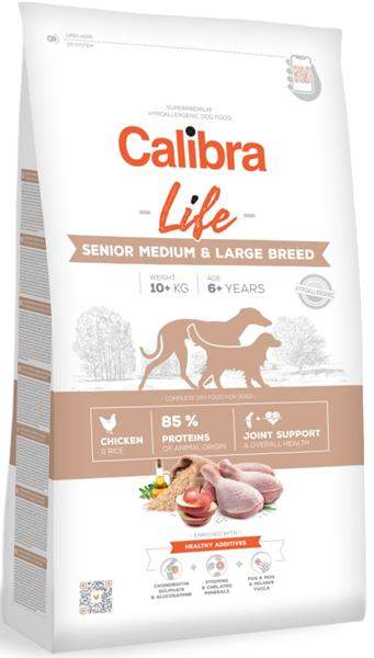 Calibra Dog Life Senior Medium & Large Chicken kuřecí 2,5 kg