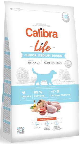Calibra Dog Life Junior Medium Breed Chicken 2,5 kg kuřecí