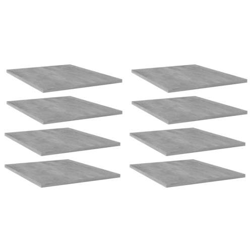 Shumee police 8 ks betonově šedé 40 x 50 x 1,5 cm