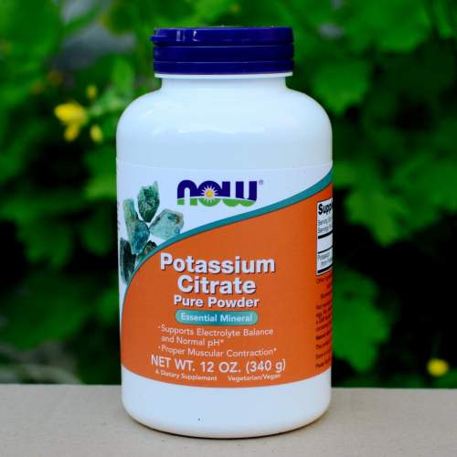 Now® Foods NOW Potassium Citrate (draslík jako citrát draselný) Pure powder, 340g
