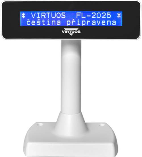 Virtuos LCD FL-2025MB 2x20 bílý (EJG0005)