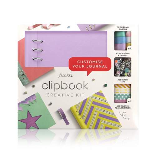Filofax Kreativní sada Clipbook A5 - pastelová fialová