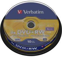 Verbatim DVD+RW 4.7GB 4x 10ks
