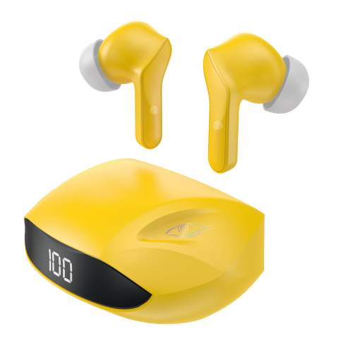 Dudao U16H TWS bezdrátová sluchátka do uší pro hráče Bluetooth 5.2 Yellow