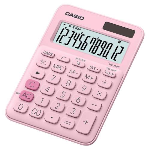 CASIO MS 20 UC PK kalkulačka růžová