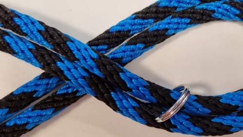 BAF přepínací lano SPIRÁLA 1,4cmx2,4m černo-modrá