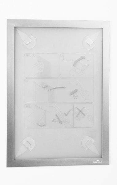 Durable - Samolepící rámeček DURAFRAME WALLPAPER A4 - Stříbrný