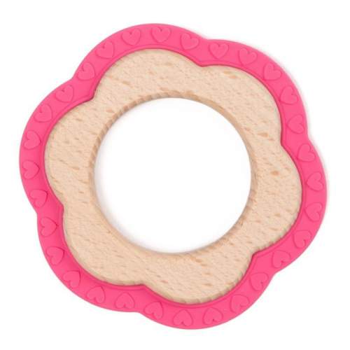 Bo Jungle B-TEETHER FLOWER WOOD Pink