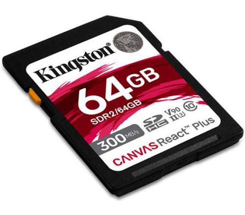 Kingston SDXC 64GB Canvas React Plus (SDR2/64GB)