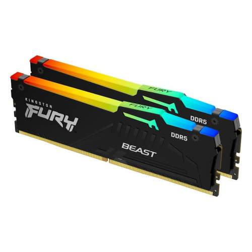 Kingston FURY Beast / DDR5 / 16GB / 6000MHz / CL40 / 2x8GB / RGB (KF560C40BBAK2-16)