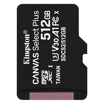 Kingston Micro SDXC Canvas Select Plus 100R 512GB 100MB/s UHS-I SDCS2/512GBSP