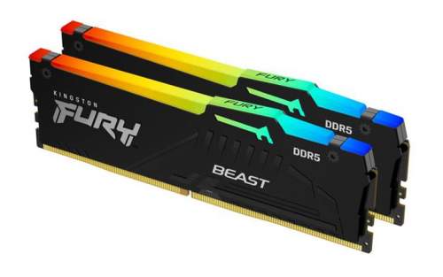 Kingston FURY Beast/ DDR5/ 32GB/ 4800MHz/ CL38/ 2x16GB/ RGB KF548C38BBAK2-32