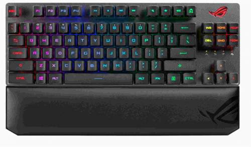 ASUS ROG STRIX SCOPE RX TKL WIRELESS DELUXE (ROG RX RED / PBT) - US (90MP02J0-BKUA01)