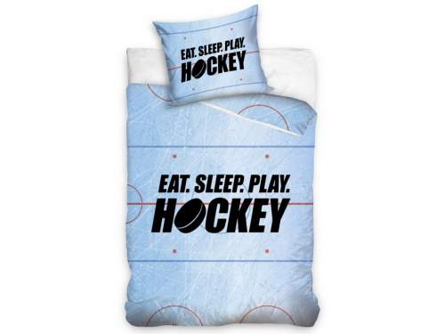 TipTrade Eat Sleep Play Hockey, 140 x 200 cm, 70 x 90 cm