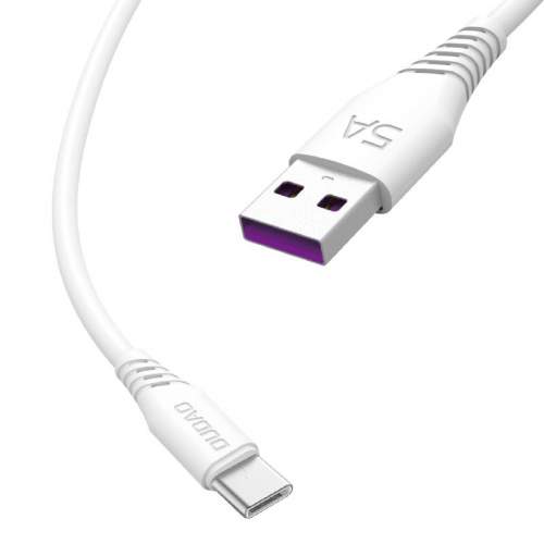 Dudao L2T kabel USB / USB-C 5A 2m, bílý (L2T 2m white)