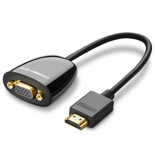 Ugreen MM105 adaptér HDMI - VGA M/F, černý (40253)