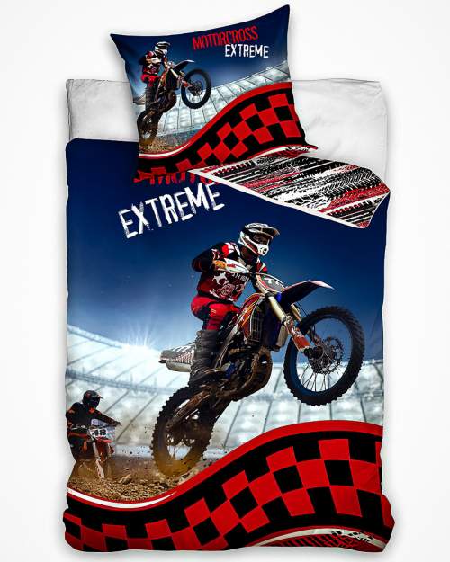 TipTrade 140x200 + 70x90 cm -  Motocross Extreme
