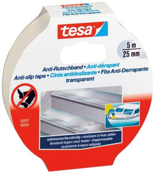 TESA Protiskluzová páska "Anti-slip 55587", průhledná, 25 mm x 5 m; 55587-00011-11