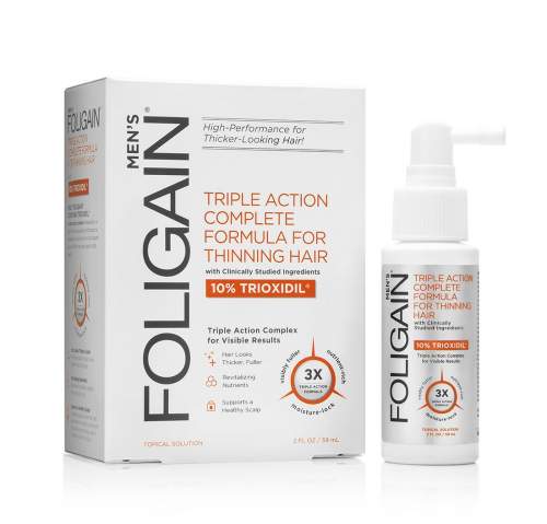 Foligain Triple Action sérum proti padání vlasů s 10% trioxidilem pro muže