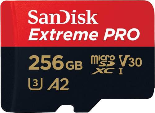 SanDisk  microSDXC Extreme Pro 256GB 200/140 MB/s A2 C10 V30 UHS-I U3 SDSQXCD-256G-GN6MA