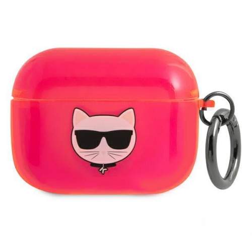 Karl Lagerfeld KLAPUCHFP pouzdro na AirPods PRO Pink Choupette