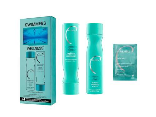 Malibu Swimmers Wellness Collection šampon 266 ml + kondicionér 266 ml + wellness sáčky