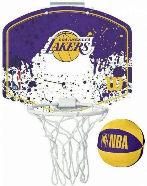 Wilson Mini basketbalový koš NBA MINI HOOP LAKERS, fialová, velikost os