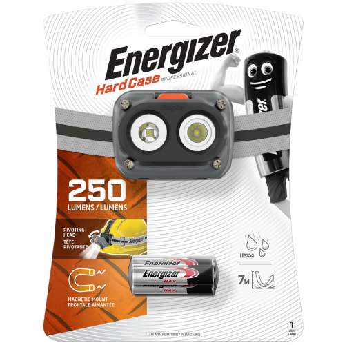 Energizer Čelovka Hard Case Pro LED 250 lm Barva: šedá