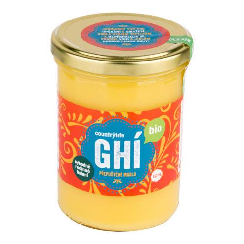 CountryLife Přepuštěné máslo Ghi Bio 450 ml