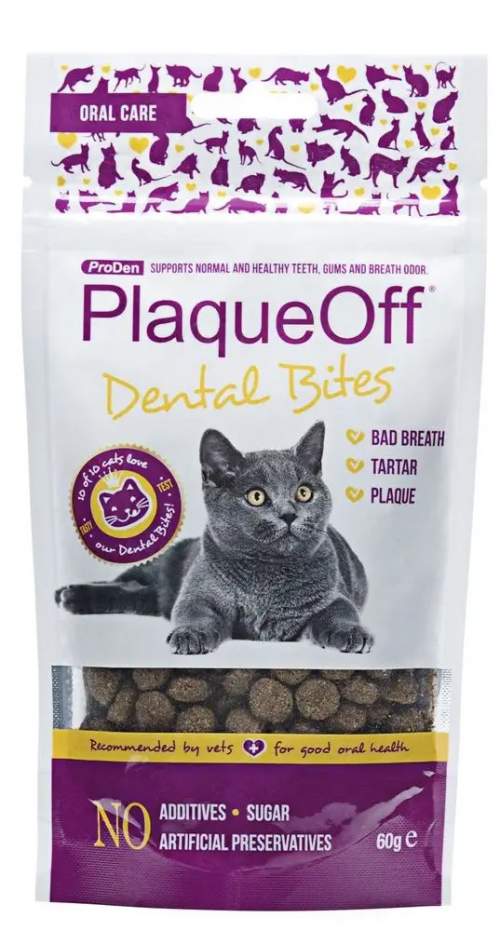 ProDen PlaqueOff Dental Bites Cat 60g