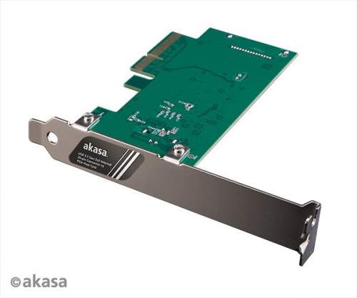 AKASA PCIe karta USB 3.2 Gen 2x2 interní konektor - AK-PCCU3-08