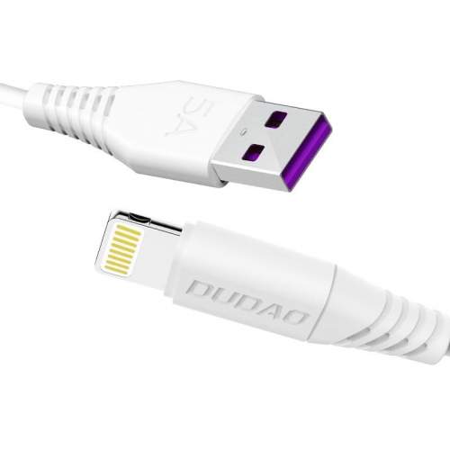Dudao cable USB / Lightning 5A cable 2m white (L2L 2m white)