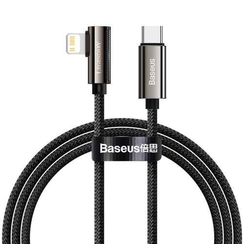 Baseus Legend Mobile Game Elbow Cable USB Type C - Lightning 20W Power Delivery 1m černá (CATLCS-01)