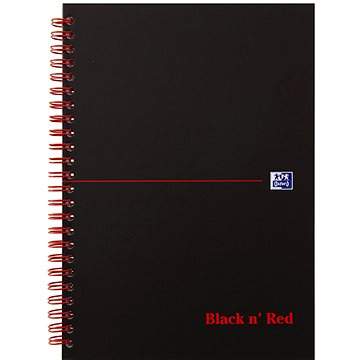 OXFORD Black n´ Red Notebook A5