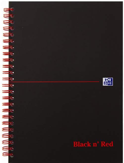 OXFORD Black n´ Red Notebook A5