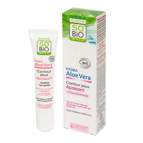 SoBio étic Krém kolem očí zklidňující HYDRA Aloe Vera 15ml BIO