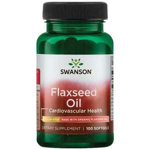 Swanson Flaxseed Oil Lněný olej 1000 mg 100 softgel kapslí