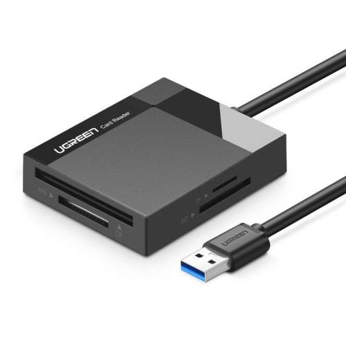 Ugreen USB 3.0 SD / micro SD / CF / MS card reader černá (30231)