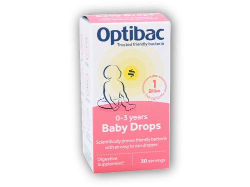 Optibac Baby Drops 10ml Probiotika pro děti v kapkách