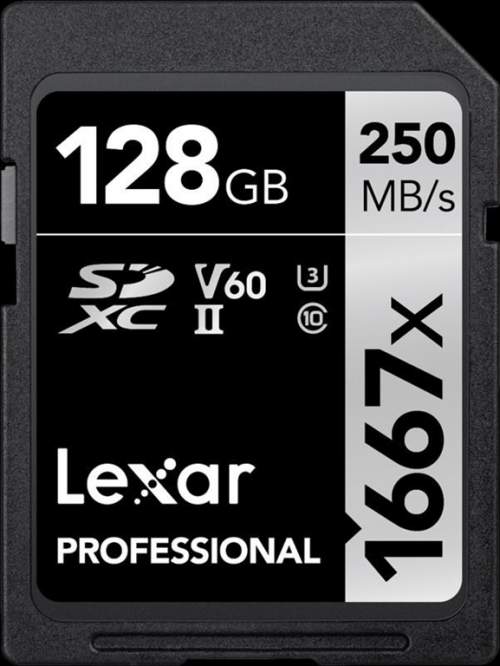 Lexar  SDXC 128GB Professional 1667x UHS-II U3 LSD128CB1667