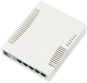 MikroTik RouterBOARD RB260GS (CSS106-5G-1S), Taifatech TF470 CPU, výkonný nastavitelný switch, 5x LAN, 1xSFP slot CSS106-5G-1S