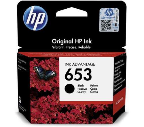 HP Ink No 653 černý, 3YM75AE 3YM75AE