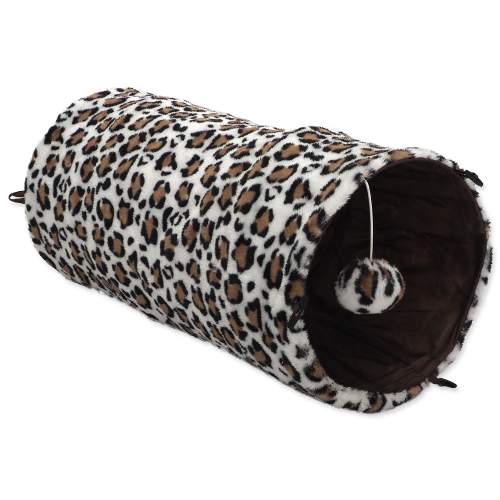 Magic Cat Tunel plyš šustící vzor leopard 50cm