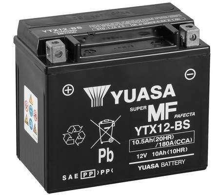 YUASA startovací baterie YTX12-BS