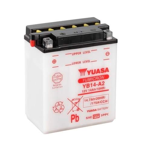YUASA startovací baterie YB14-A2