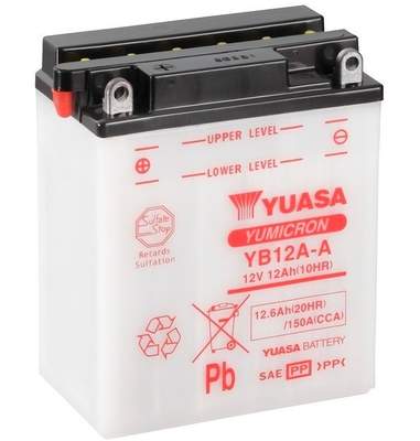 YUASA startovací baterie YB12A-A