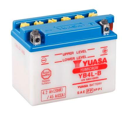 YUASA startovací baterie YB4L-B